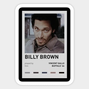 Vincent Gallo as Billy Brown in Buffalo '66 Sticker
